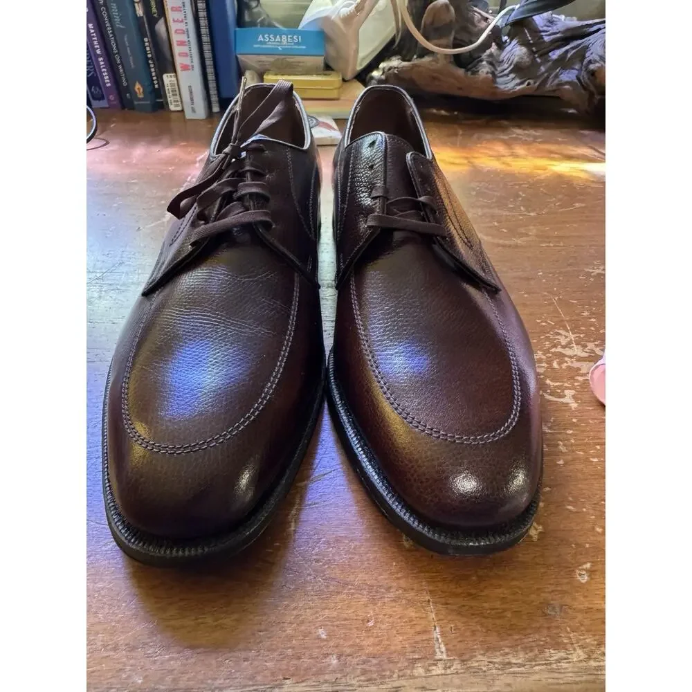 Vintage Deadstock Florsheim 75292 Pebble Grain Leather Shoes Men's 10 D USA Made